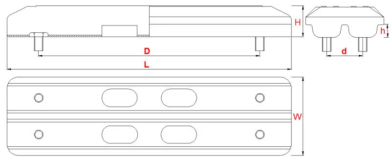 Bolt-on Type Rubber Track Pads for Excavator 400bd