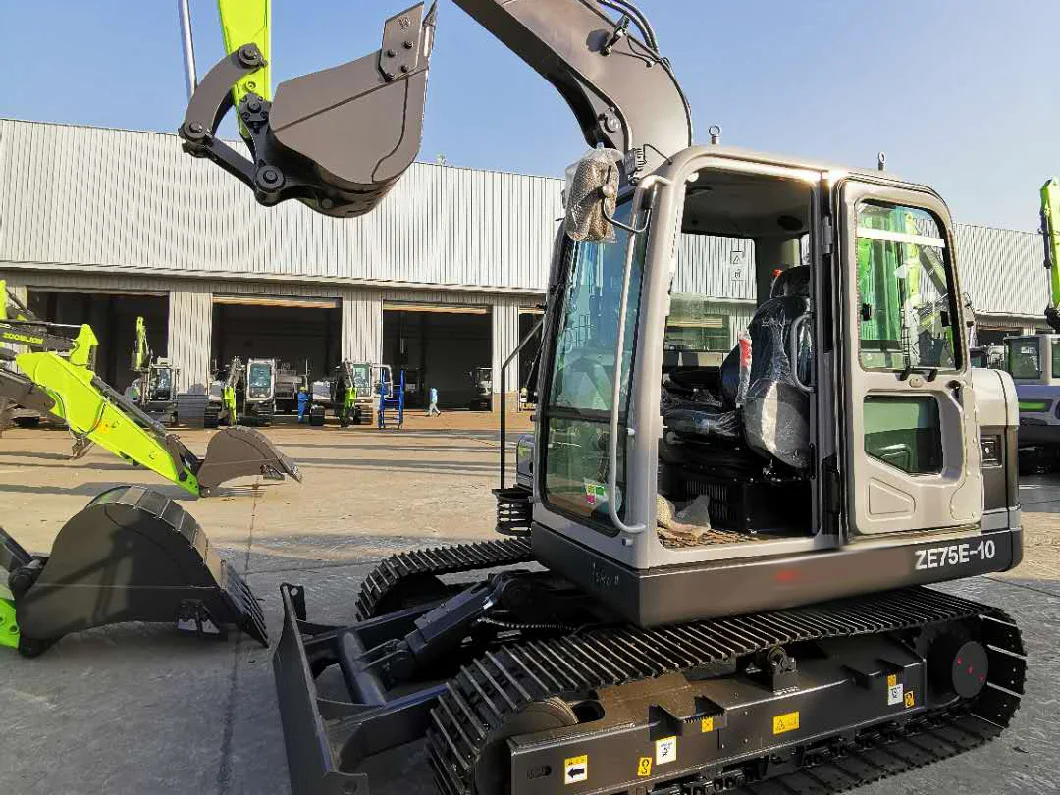 Ze75e Mini Crawler Excavator 7.5ton Minibagger Track